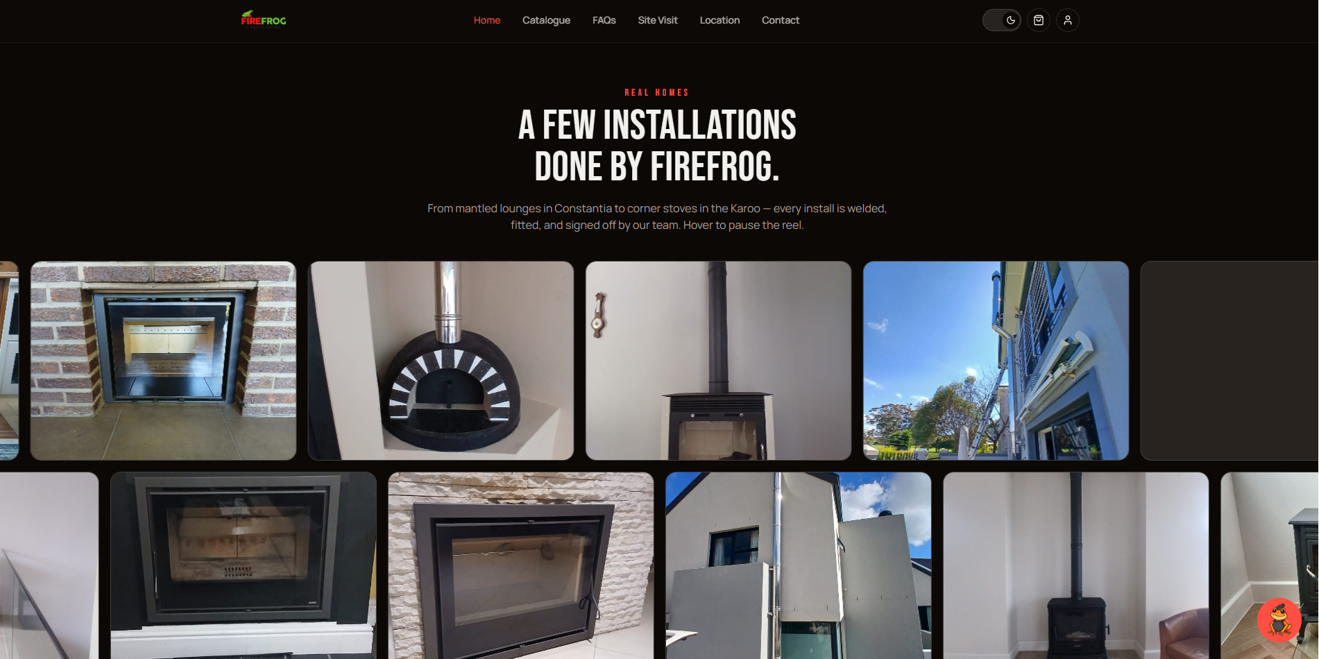 Firefrog · Installations reel