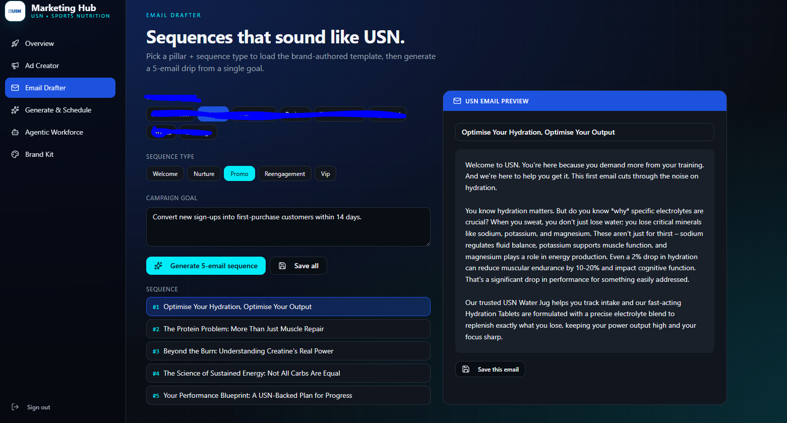 USN · Email backend